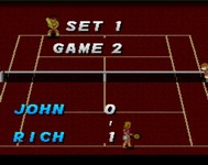 une photo d'Ã©cran de Super Tennis sur Nintendo Super Nes